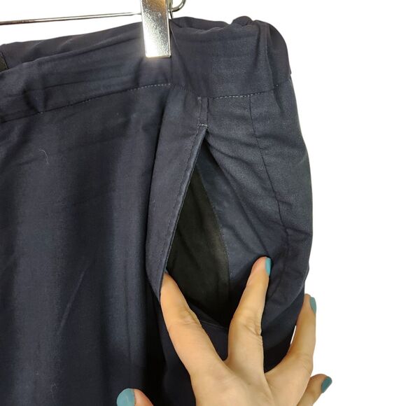 THEORY Pants Mens XL Blue Roscoe Skiv Wool Blend Cargo Pants Elastic $310 - Picture 4 of 9